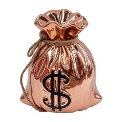 Clayre & Eef Money Box Copper colored Ceramic