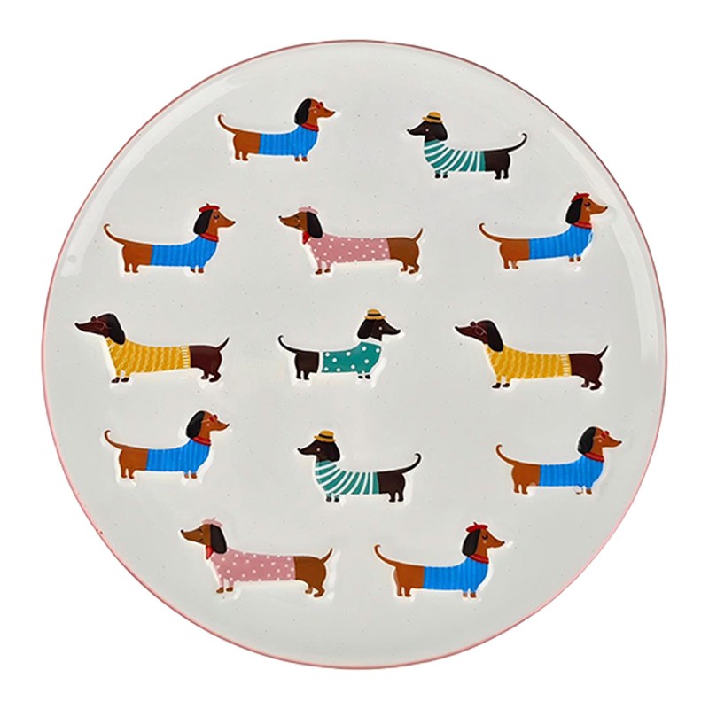 Clayre & Eef Breakfast Plate White Ceramic