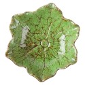 Clayre & Eef Decoratie schaal Bloem Groen Keramiek