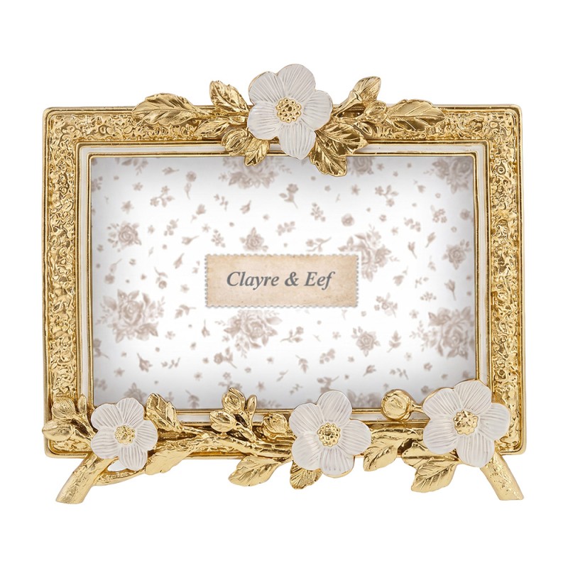 Clayre & Eef Cornice per foto Color oro Plastica