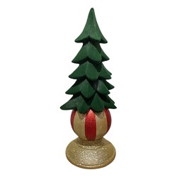 Clayre & Eef Dekoration Weihnachtsbaum Grün Keramik