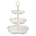 Clayre & Eef Etagere White Ceramic