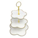 Clayre & Eef Etagere White Ceramic