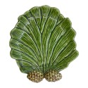 Clayre & Eef Scodella decorativa Foglia Verde Ceramica