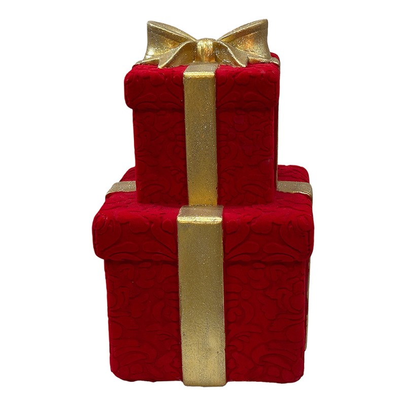 Clayre & Eef Décoration de Noël Rouge Plastique