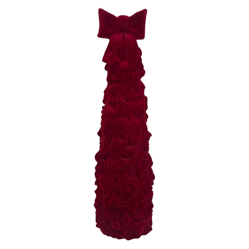 Clayre & Eef Decoration Christmas Tree Red Ceramic