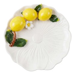 Clayre & Eef Decorative Bowl White Ceramic