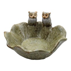 Clayre & Eef Scodella decorativa Verde Ceramica