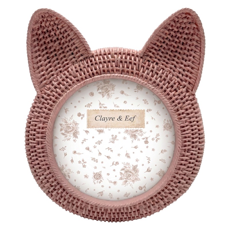 Clayre & Eef Photo Frame Pink Plastic