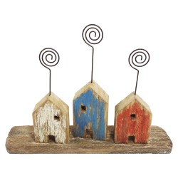 Clayre & Eef Porte-cartes Maison Marron Bois