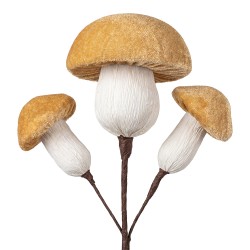 Clayre & Eef Image de décoration Champignon Beige Plastique