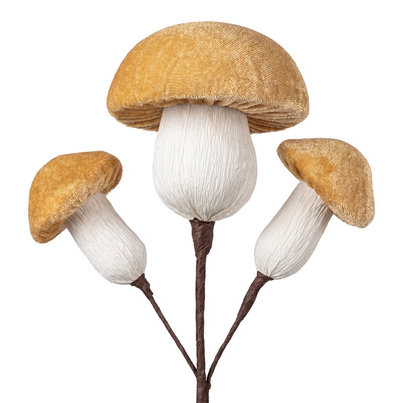 Clayre & Eef Decorative Figurine Mushroom Beige Plastic