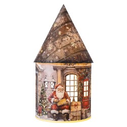 Clayre & Eef Décoration Maison avec LED Marron Papier