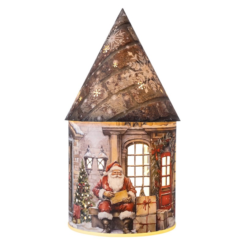 Clayre & Eef Décoration Maison avec LED Marron Papier