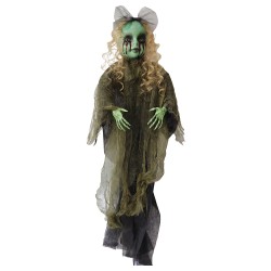 Clayre & Eef Decorazione di halloween Verde Plastica