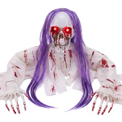 Clayre & Eef Decorazione di halloween Bianco Plastica