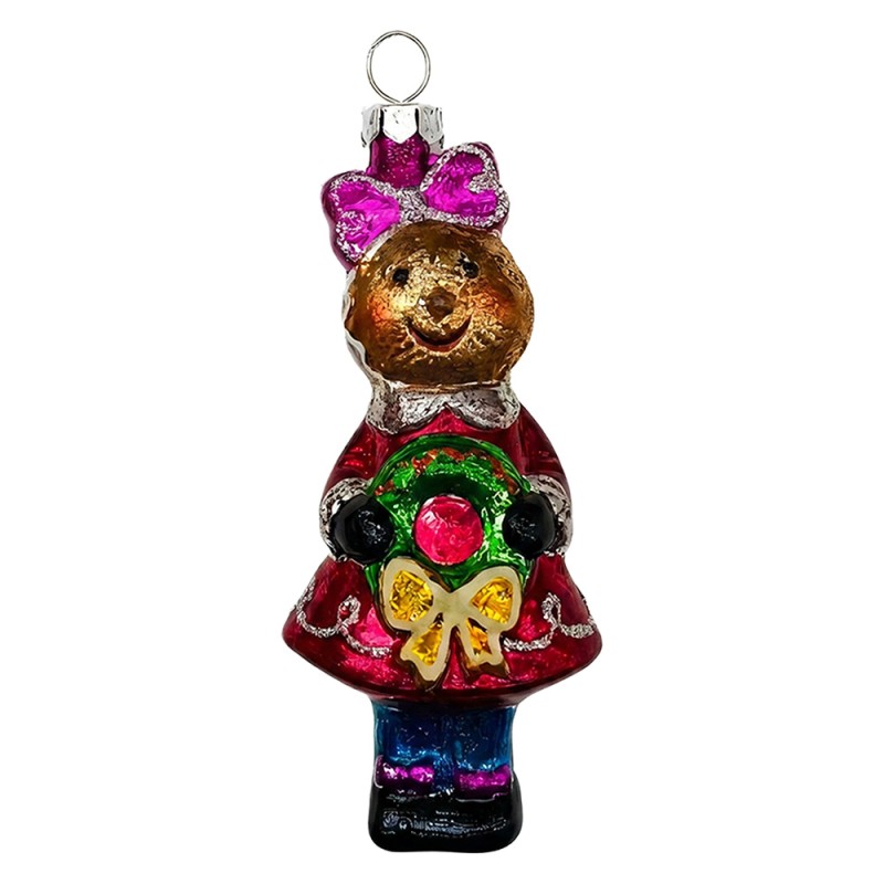 Clayre & Eef Christmas Ornament Bear Brown Plastic