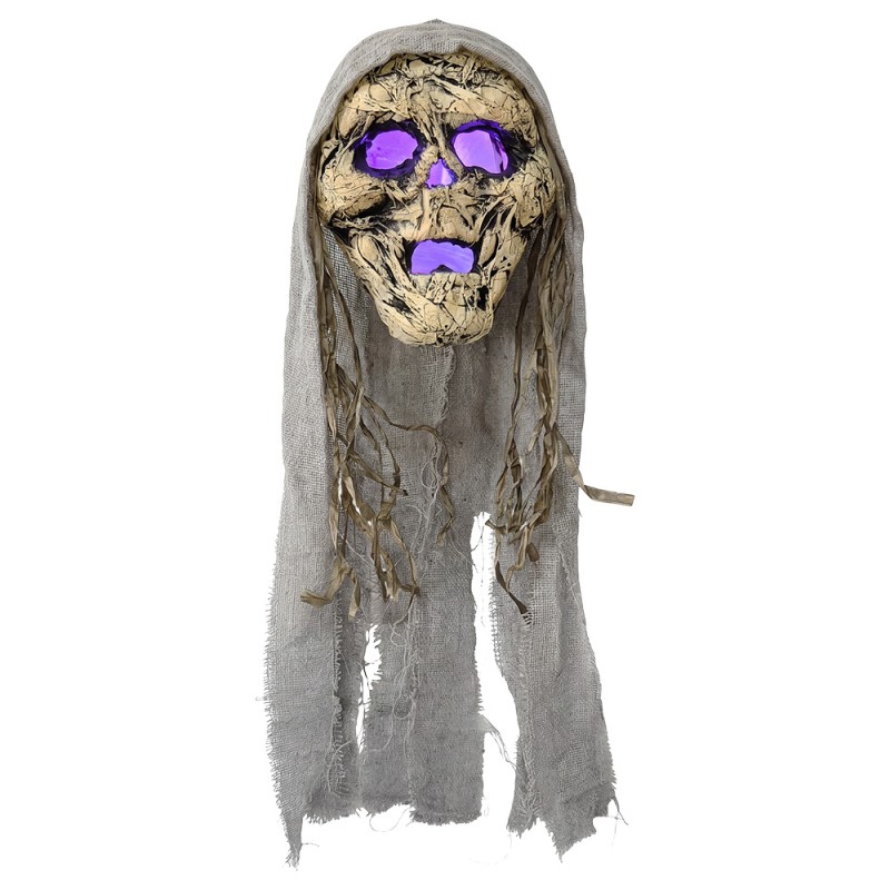 Clayre & Eef Decorazione di halloween Bianco Plastica