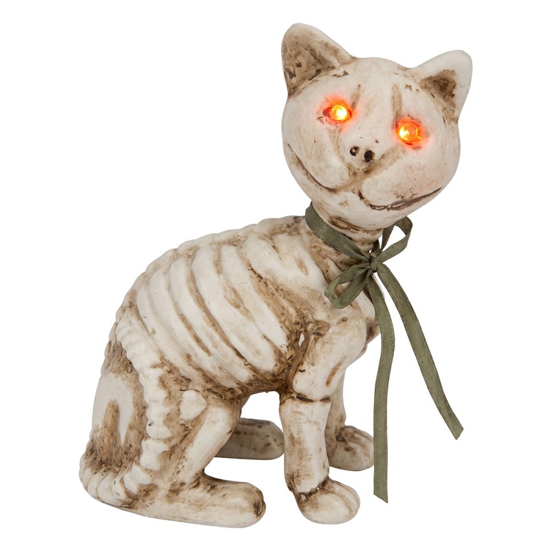 Clayre & Eef Décoration d'Halloween Blanc Plastique