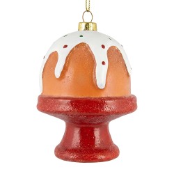 Clayre & Eef Weihnachtsanhänger Kuchen Braun Kunststoff