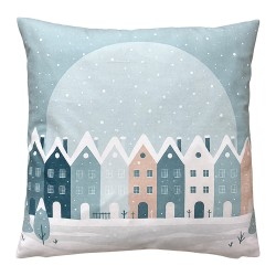 Clayre & Eef Decorative Cushion 45x45 cm Blue Polyester