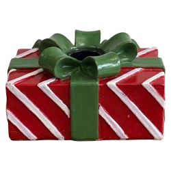 Clayre & Eef Kerzenständer Rot Kunststoff