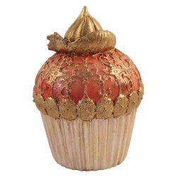 Clayre & Eef Decoratie Cupcake Wit Kunststof