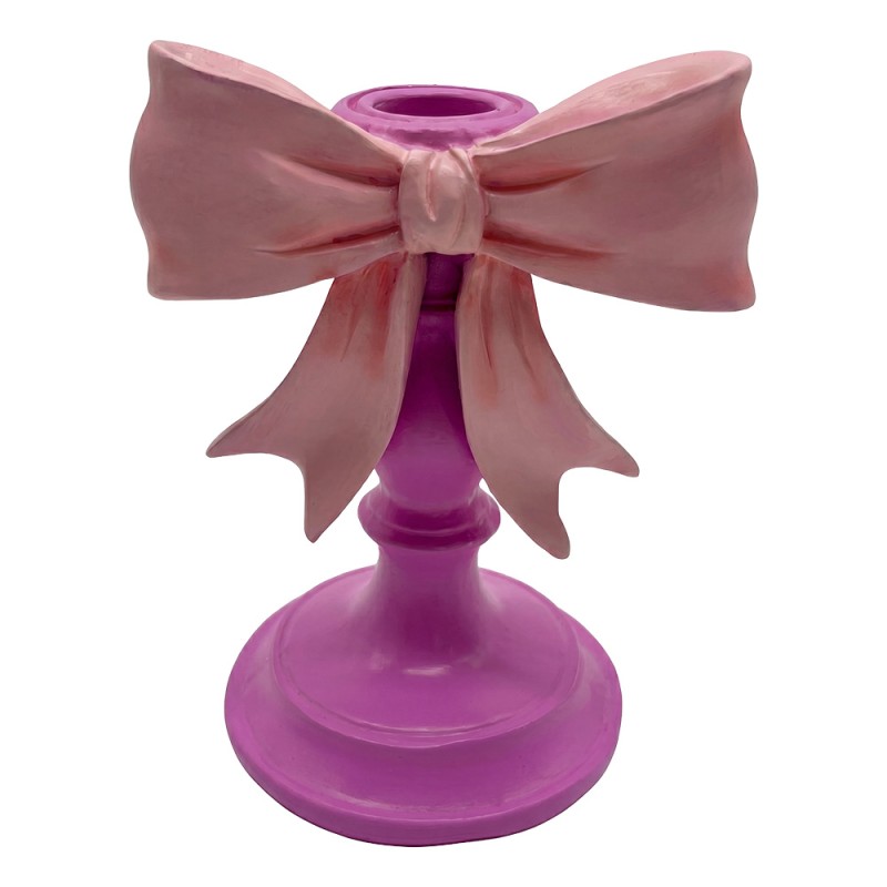 Clayre & Eef Kerzenständer Rosa Kunststoff