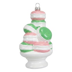 Clayre & Eef Weihnachtsanhänger Weiß Kunststoff