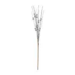 Clayre & Eef Decorative Branch Silver colored Plastic