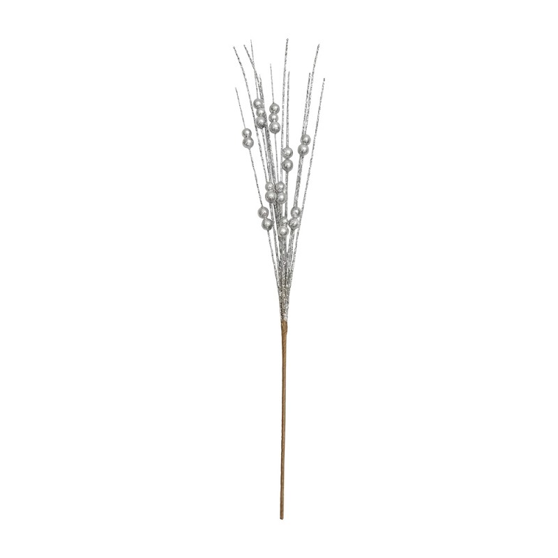 Clayre & Eef Decorative Branch Silver colored Plastic