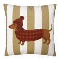 Clayre & Eef Decorative Cushion 45x45 cm Brown Polyester