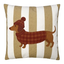 Clayre & Eef Decorative Cushion 45x45 cm Brown Polyester