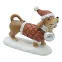 Clayre & Eef Decorative Figurine Dog Brown Plastic