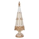 Clayre & Eef Décoration de Noël Sapin de Noël Blanc Plastique
