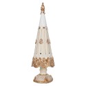 Clayre & Eef Décoration de Noël Sapin de Noël Blanc Plastique