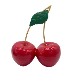 Clayre & Eef Decoratie Kersen Rood Kunststof
