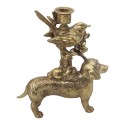 Clayre & Eef Kandelaar Goudkleurig Kunststof