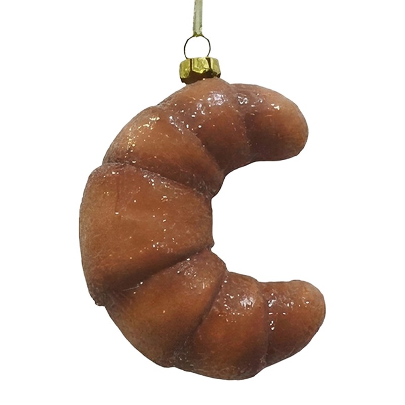 Clayre & Eef Kersthanger Croissant Bruin Kunststof