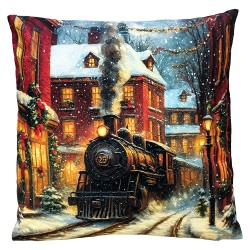 Clayre & Eef 45x45 cm Blau Polyester