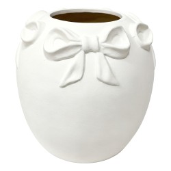 Clayre & Eef Vase Blanc Terre cuite