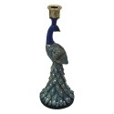 Clayre & Eef Kandelaar Blauw Kunststof