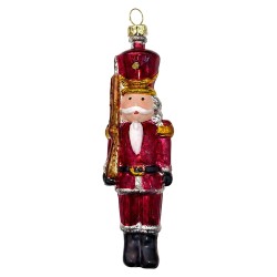Clayre & Eef Christmas Ornament Nutcracker Red Plastic