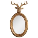 Clayre & Eef Miroir Couleur or Plastique