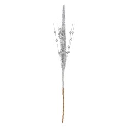 Clayre & Eef Decorative Branch Silver colored Plastic