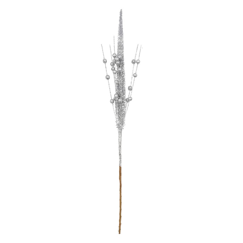 Clayre & Eef Decorative Branch Silver colored Plastic
