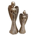Clayre & Eef Decorazione Angelo SET 2 Color oro Plastica