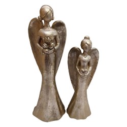 Clayre & Eef Decorazione Angelo SET 2 Color oro Plastica