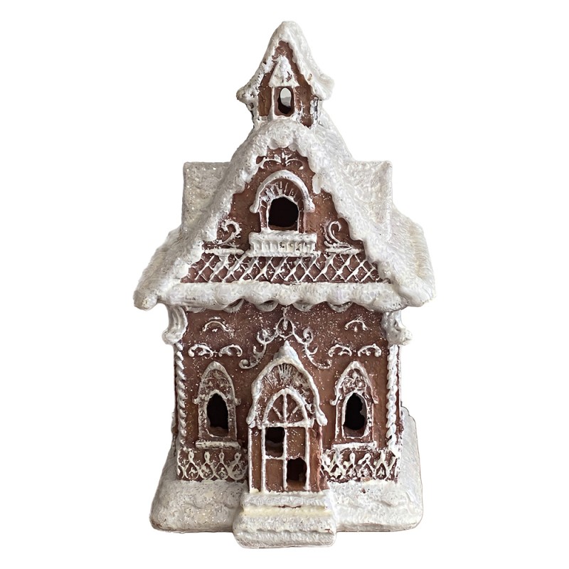 Clayre & Eef Weihnachtsdekoration Haus Braun Kunststoff