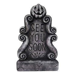 Clayre & Eef Décoration d'Halloween Blanc Plastique